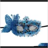 Masks Festive Supplies Home & Gardenhalloween Side Butterfly Half Face Princess Venice Mask Masquerade Sexy Eye Maskdot Dance Party Drop Deli