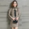 Futra damska Faux Winter Real Mink Płaszcz Plus Size Kurtka Jesień Vintage Krótkie Płaszcze Koreańskie Kobiety Ubrania Chaqueta Mujer My1086