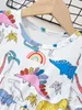 Toddler Girls Cactus & Dinosaur Print Dress SHE