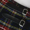 Casual Pleated Scottish Kilts Mens Fashion Pants last Personlighetsbyxor Plaids Mönster Löst halva kjolar Male Men's314U