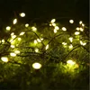 76ft 200leds Solar String Luzes Fadas de Couro Fadas Luz de Luz Ao Ar Livre Garland Garland Tree Street Decoração de Casamento