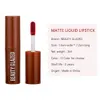 Beauty Glazed Chocolate Matte Lip Gloss Silky Mini Lipgloss Hydratant naturel Nutritif pour étudiante Coloris Non-fading Maquillage Rouge à lèvres liquide