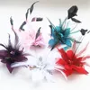 50pcs Feather Wedding hairpins Lots Headdress head flower Clip brooch fashion Breast pin School Girl Hair accessories