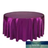 Satin-Tischdecke, weiß, schwarz, einfarbig, für Hochzeit, Geburtstag, Party, Tischdecke, runde Tischdecke, Heimdekoration, Fabrikpreis, Expertendesign, Qualität, neuester Stil