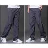 Plus Size 6XL Men's Summer/Autumn Pants Men Casual Mens Breathable Quick Dry Trousers Male Loose Wide Leg AM412 210715