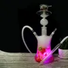 Kieliszki wina 1PC LED Art Hookah Glass Ash Tray Tray Chicha Parts Narguile Shisha Akcesoria266U