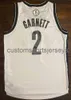 Mens Dames Jeugd Kevin Garnett Basketball Jersey Borduurwerk Voeg een naamnummer toe