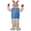 High quality Fursuit Rabbit Mascot Costume Halloween Christmas Cartoon Character Outfits Suit Advertising Leaflets Clothings Carnival Unisex Adults Outfit