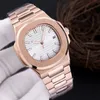 Orologio meccanico automatico da uomo di alta qualità 40MM rosa argento marrone con scatola originale acciaio inossidabile 904L impermeabile luminoso nuovo zaffiro montre de luxe