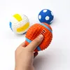 Soft Latex Pet Dog Toy Ball Squeak Toys Limpieza Diente Masticar Voz ToyPet Suministros Bolas de entrenamiento no tóxicas Durable WLL933