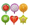 18 Zoll Obstballon Geburtstagsfeier Dekoration Ballon Pitaya/Orange/Kiwi/Karambole/Wassermelone/Erdbeerförmige Folienballons SN4379