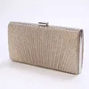 Women's Evening Clutch Bag Sequin Silver Gold Clutch Purse Wedding Party Handbag Women Bags with Two Chains bolso