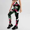 Ins Fashion Workout Leggings for Women High Waist Push Up Legging Camouflage Tryckt Kvinna Fitness Byxor Casual Trousers 211221