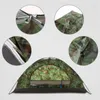 Namiot kempingowy dla 2 osób Pojedynczy Layer Outdoor Portable Camouflage Torebka Piesze wycieczki, Podróżowanie Lekkie Plecaki 220216