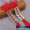 1 Stücke Traditionelle Chinesische Knoten Feng Shui Glück Reichtum Münzen Maskottchen Handgemacht Für Zuhause Auto Hängen Quaste Dekoration