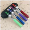 MOQ 10Pcs ego cire verre globe réservoir dôme atomiseur vaporisateur stylo kit de démarrage 650 900 1100 mah evod cire huile ecigarette dab vape stylos