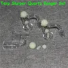 Smoking Terp Slurper Quartz Banger Nails & Carb Cap set nail 14mm Male Female pearls for Dab Rigs Glass Bongs