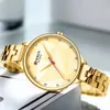 Classy Quartz Klockor Kvinnor Kreativ Design Armbandsur med Rostfritt Stål Kvinna Klocka Damklänning Armbandsklocka