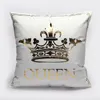 Kussen Supersoft Velvet Bronzing Kussensloop Kerst Cover Home Decor Gouden Stempel Kussen Decoratieve Sofa Liefde Kussensloop LA7169