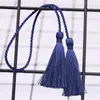 Clothes Accessories Polyester Fiber Arts And Crafts 28CM Double Headed Tassels Anual Weave Handbag Pendant Ice Silk Rope 0 64lf B3