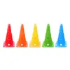 5 Pcs Football Training Cones Eco-friendly Roadblock Skating Stadium Sport Marker Eye-catching Multicolor