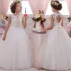 PLBBFZ – robe d'été pour filles, blanc et rouge, vêtements de noël pour enfants, longue princesse, vêtements de fête de mariage, pour enfants de 10 à 12 ans