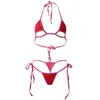 bikini 2021 Sexy di colore Solido Bordo Sling Hollow Lozione Perizoma ragazza Giapponese Spiaggia costumi da bagno delle donne del costume da bagno biquini bikini monokini