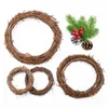 10/20/30 / 40cm Rotan Ring Goedkope Kunstbloemen Garland Gedroogd Bloem Frame voor Thuis Kerstdecoratie DIY Bloemen Kransen Q0812