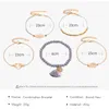 Lien chaîne mode palmier bracelets pour femme bijoux lettre bracelets en gros Kpop tournesol strass boutons charmes amour coeur Br