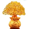 Crystal Yuanbao Tree Delicate Fortune Ornament Gold Ingot Money Wedding El Celebration Lucky X07109655708