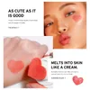 Blush Cute Cushion Heart Formulário Brilhão engraçado cor natural Red Face Face Cheek Make Up Blusher N1795723