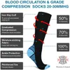 Men's Socks Running Men Women Sports Compression Fit For Varicose Veins Black Anti Fatigue Pain ReliefMen's