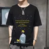 Oversized T-shirt człowiek 100% bawełna męskie koszulki letnie dorywczo drukowane z krótkim rękawem koszulki luźne japońskie styl t shirt homme 210601