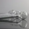 150mm/6inch Clear Pyrex Glass Oil burner Pipes Transparent Tobacco Dry Herb Smoking Hand Bubblers