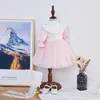 Spädbarn flicka smocked klänning barn spanska boutique kläder baby broderi frocks toddler girls handgjorda smocking rosa 210615