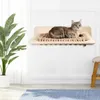Letti per gatti Mobili in legno Amaca a parete Telaio da parete Arrampicata Durevole Pratico Nido intrecciato in corda per la casa