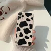 Cow Pattern Soft TPU Telefon Fodral för iPhone 13 XS XR 12 Pro Max 11 Matt Vintage West Cowboy Style Fashion Design Cover Case