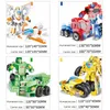 12cm変形変換ギフトロボット車キッズトイズアクションフィギュア男の子子供コレクションモデル