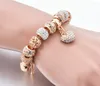 Fashion gold heart Bracelets&Bangles For Women Hot Chain Bracelets Charm Crystal Jewelry GC602