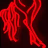 Rotes Pferdeschild, LED-Neonlichter, niedlicher Stil, Dekoration für Mädchenzimmer, Bar, kommerzielles Restaurant, öffentliche Plätze, 12 V, superhell