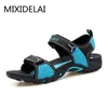 샌들 MIXIDELAI 야외 패션 남자 여름 신발 캐주얼 통기성 해변 사파 토스 Masculinos Plus 크기 35-46 220302