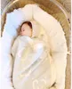 Hochwertige Babydecken mit Box für Neugeborene, Pucktuch, Kaschmir, gestrickt, für Jungen und Mädchen, superweiche Kleinkinderdecke 1446116
