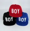 Children Flat-Bill Hats Girl's Boy's Snapback Parent-child Trucker Hat Flat Brim Cap Adjustable Black Red Blue