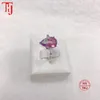 Cluster Rings TKJ Luxury 925 Sterling Silver Tourmaline Zircon Engagement for Women Prong Sätt bröllop Band Ring Party Jewelry