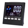Andra klockor Tillbehör Multifunktionell färg Digital Display Väder Elektronisk klocka Automatisk detektion av temperaturfuktighetsmätare