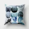Custom Simple Abstract Geometric Polyester Pillowcase Square Sofa Pillow Bay Window Bed Cushion Cover Office Chair Lumbar Cushion/Decorative