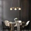 Minimaliste Postmoderne De Luxe Magic Bean Restaurant Lustre En Verre Forgé G9 Ampoule Salon Bar Café Longues Lampes Suspendues