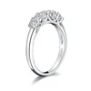 CZ obrączki dla kobiet Roczniak rocznicowy pierścień wieczność Band Silver 925 Biżuteria 1232