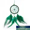 Girl Heart Dream Catcher National Feather Decorazione Ornamenti Nastri di pizzo Circolare White Room Decor Dreamcatcher Acchiappasogni