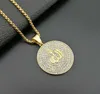 18K Gold Plaated DOOKIES Pendant Necklace Iced Out Cubic Zircon Mens Hip Hop Bling Jewelry Whole X44Ap309R